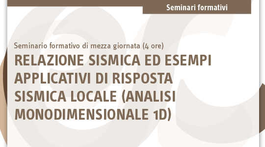 Immagine Risposta sismica locale analisi monodimensionale | Euroconference